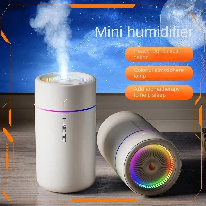 🌫️ Humidificador Ultrasónico con Luces LED RGB – Diseño Moderno y Silencioso